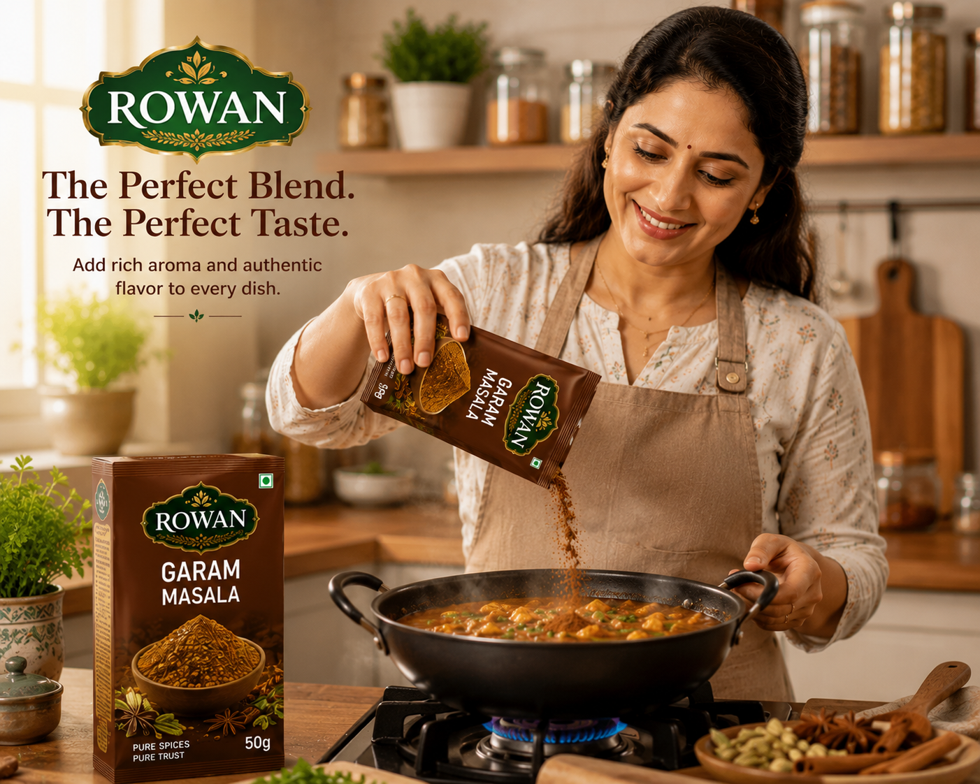 Garam Masala 50g + Coriander powder (free20g)