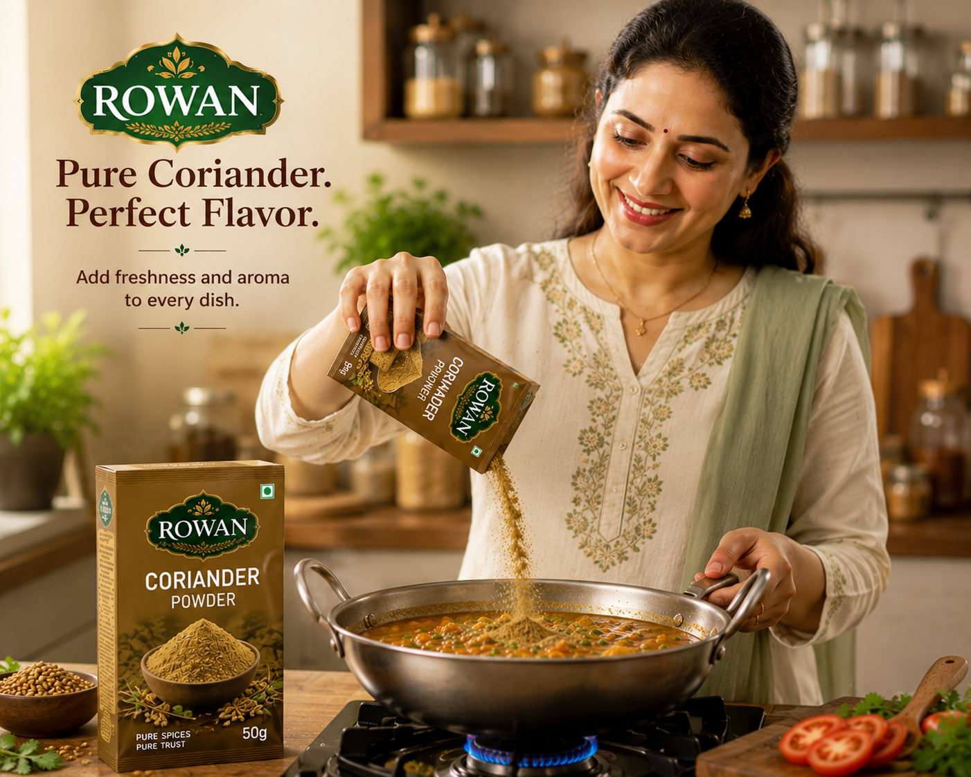 Garam Masala 50g + Coriander powder (free20g)